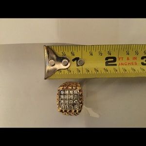Men’s size 11 10K gold ring with diamonds.